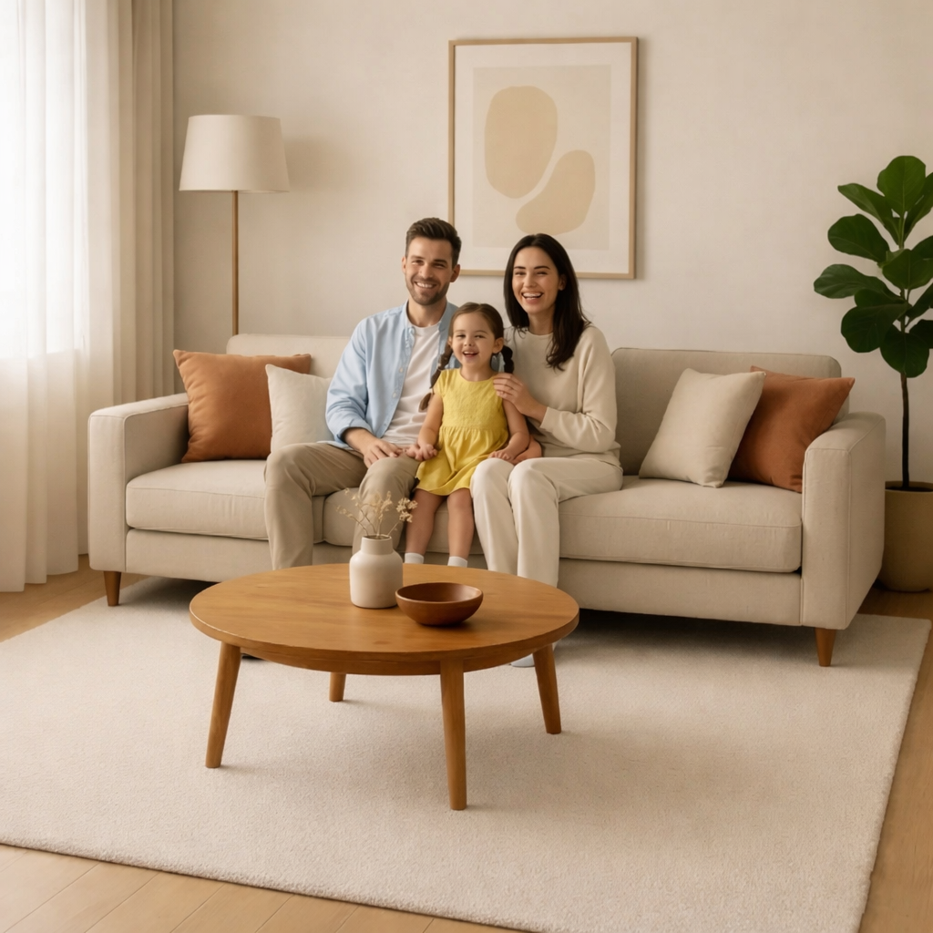 Sala de estar renovada