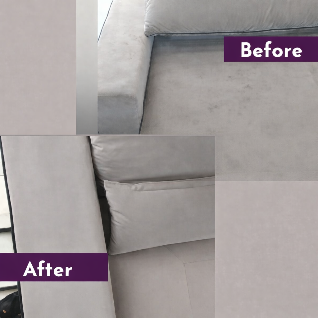 Sofá limpo e cheiroso